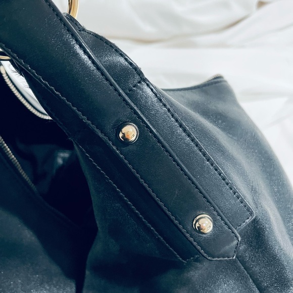 GUCCI Black Leather Medium Horsebit Hobo Shoulder Bag - Picture 8 of 14